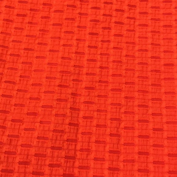 Carré noir orange layered sleeveless top with front/back textured centres EUC - Picture 3 of 6